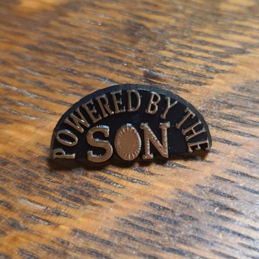 Powered By The Son Lapel Pin
